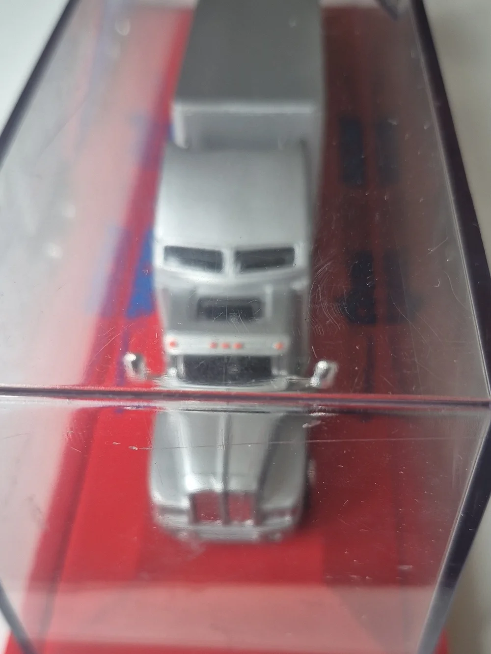 Silver & Blue Racing Hauler Toy Truck